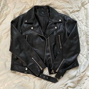 Zara Leather Motor Jacket
